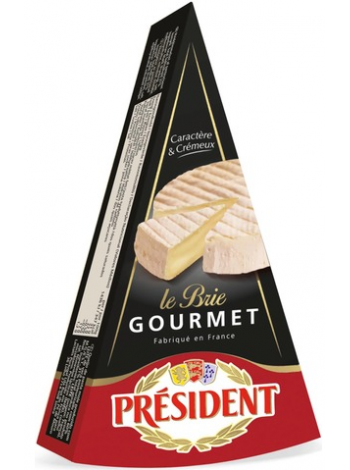 Сыр Président Brie Gourmet Juusto 200г с белой плесенью