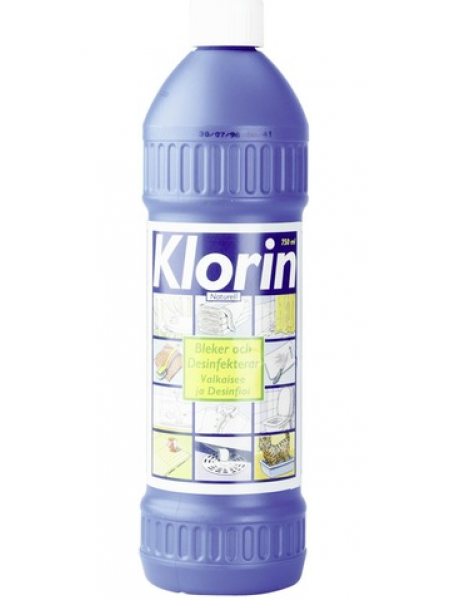 Отбеливающее и дезинфицирующее средство Klorin Original с хлором 750 мл