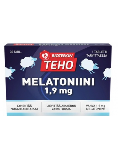 Таблетки для сна Bioteekin Teho Melatoniini 1,9 Mg 100шт
