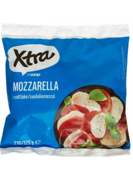 Сыр моцарелла в рассоле Xtra mozzarella 17% 125г