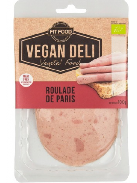 Колбаса для веганов в нарезке Vegan Deli Roulade De Paris 100 г