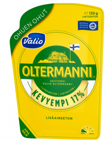 Сыр в нарезке Valio Oltermanni 17 % 130г