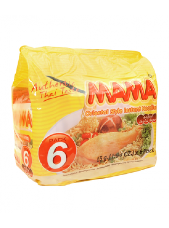 Лапша со вкусом куры Mama Kananmakuinen Nuudeli 6x55г