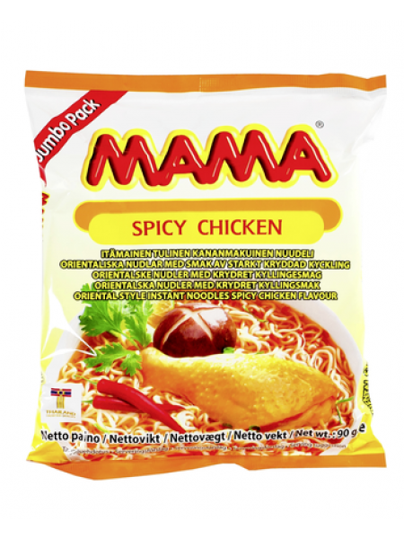 Лапша с пикантным куриным вкусом Mama Spicy Chicken 90г