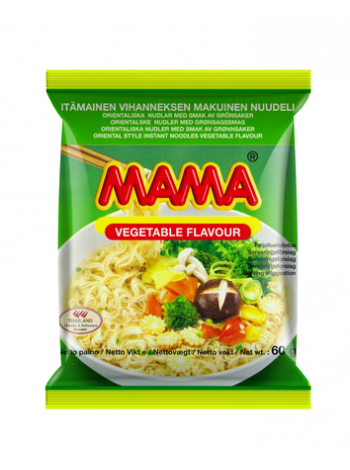 Восточная лапша быстрого приготовления со вкусом овощей Mama 60г