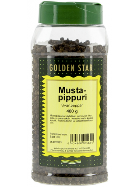 Черный перец горошком Golden Star Mustapippuri Svaripeppar 400г