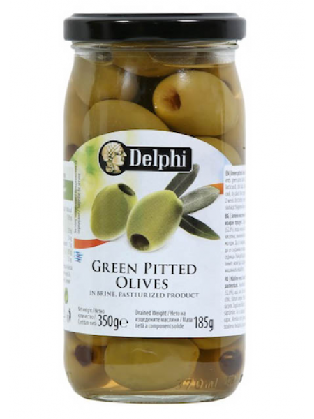Зеленые оливки без косточек Delphi 360г