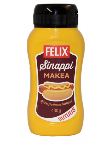 Сладкая горчица Felix Makea Sinappi 430г без лактозы и глютена