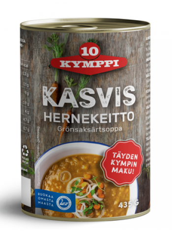 Суп из овощей и гороха Kymppi Kasvishernekeitto 435г  