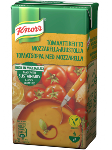 Томатный суп с сыром моцарелла Knorr Tomaattikeitto mozzarella-juustolla 500мл