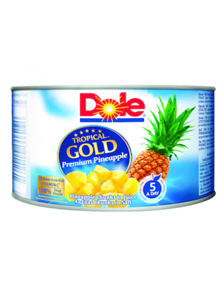 Кусочки ананаса в соке Dole Tropical Gold 227/139 г