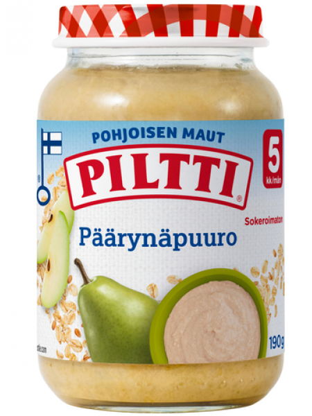 Детское питание Piltti Päärynäpuuro 190г каша с грушей с 5 месяцев