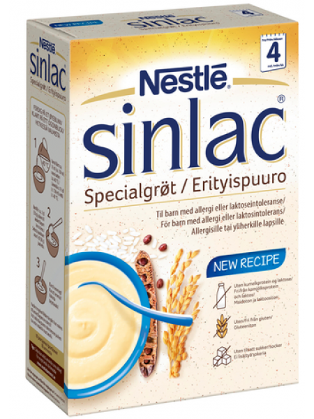 Рисовая каша без молока и без глютена Nestlé Sinlac 500г с 4 месяцев
