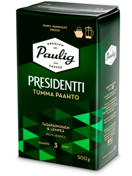 Кофе молотый Paulig Presidentti Tumma Paahto 500г