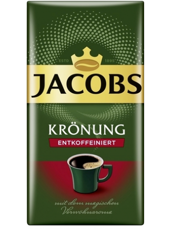 Кофе молотый Jacobs Krönung 500г без кофеина
