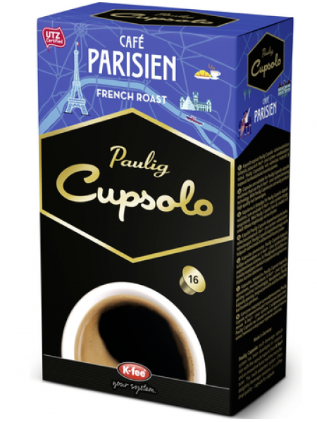 Кофе в капсулах Paulig Cupsolo Café Parisien UTZ 16шт