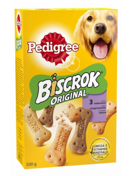 Печенье для собак Pedigree Biscrok Original Multi 500г