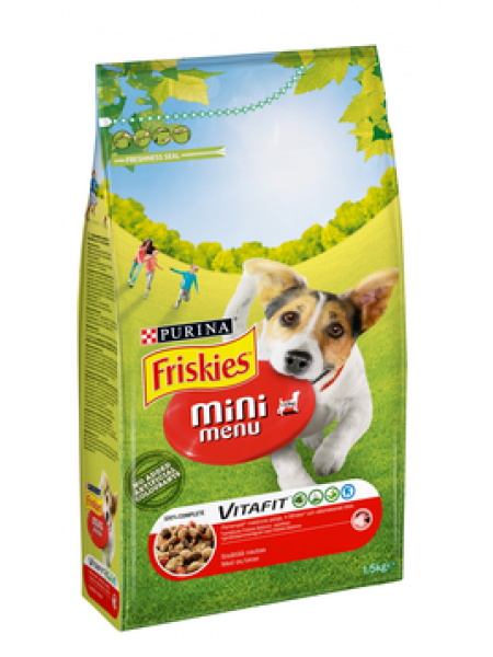 Корм Friskies Mini Menu 1,5кг для маленьких собак весом до 10 кг