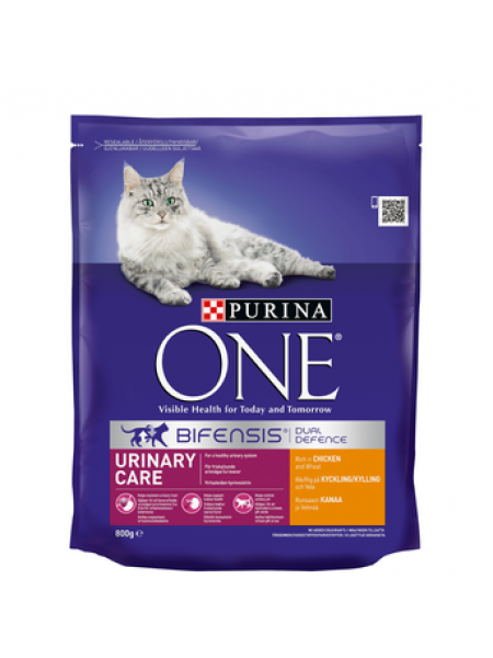 Корм ​​для кошек уход за мочеиспусканием Purina One Urinary Care 800г курица пшеница
