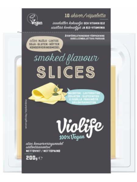 Веганский сыр Violife 100% Vegan Smoked Flavour Slices  с копченым вкусом 200 г