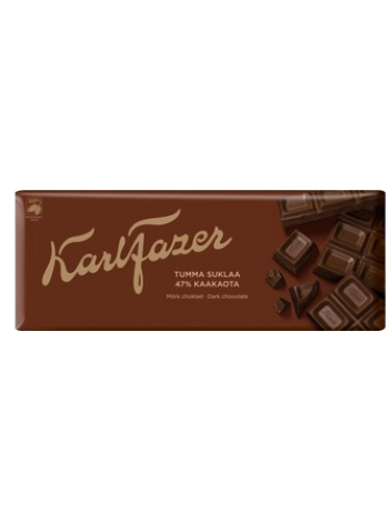 Шоколад Karl Fazer 47% Tumma Suklaalevy 200 г 