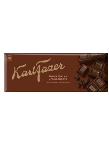 Шоколад Karl Fazer 47% Tumma Suklaalevy 200 г 