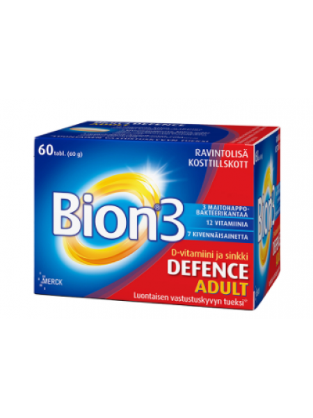 Универсальный препарат витаминов и микроэлементов BION 3 DEFENSE ADULT 60шт