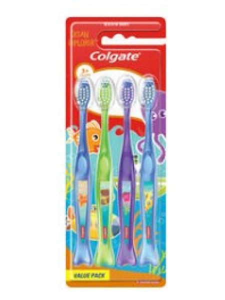 Набор зубных щеток Colgate Kids hammasharja 4 шт