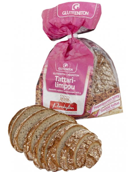 Гречишный хлеб без глютена Porokylän Tattarilimppu 400г