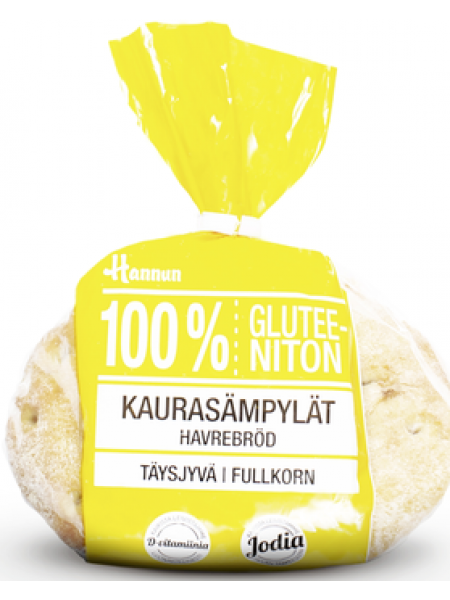 Безглютеновые овсяные булочки Hannun 100% kaurasämpylä 320г 4шт