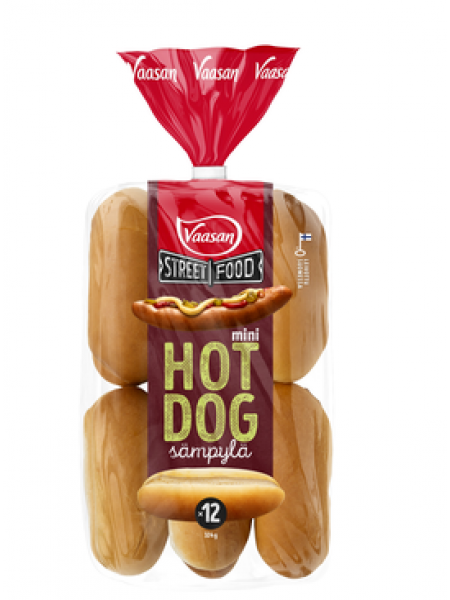 Булочки Vaasan Street Food Hot Dog 324г 12шт