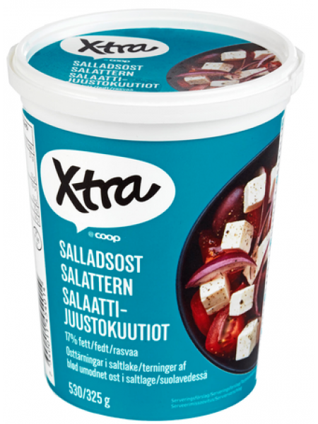 Сыр фета в рассоле X-tra Salaattijuusto 17 % 545/325г