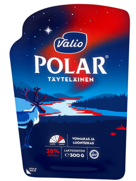 Сыр в нарезке Valio Polar Täyteläinen 300г без лактозы