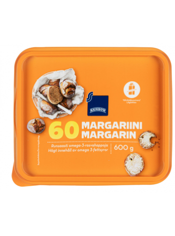 Маргарин с низким содержанием лактозы Rainbow Margariini 60% 600г