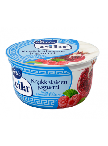 Греческий йогурт Valio kreikkalainen vadelma-granaattiomena 150г малина гранат без лактозы
